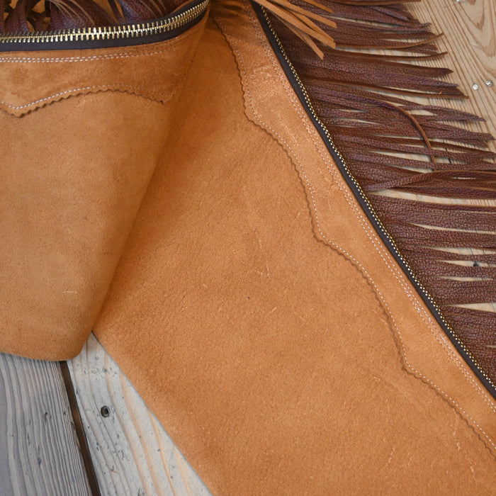 Teskey's Large Roughout Light Rust Shotgun Chaps 2354