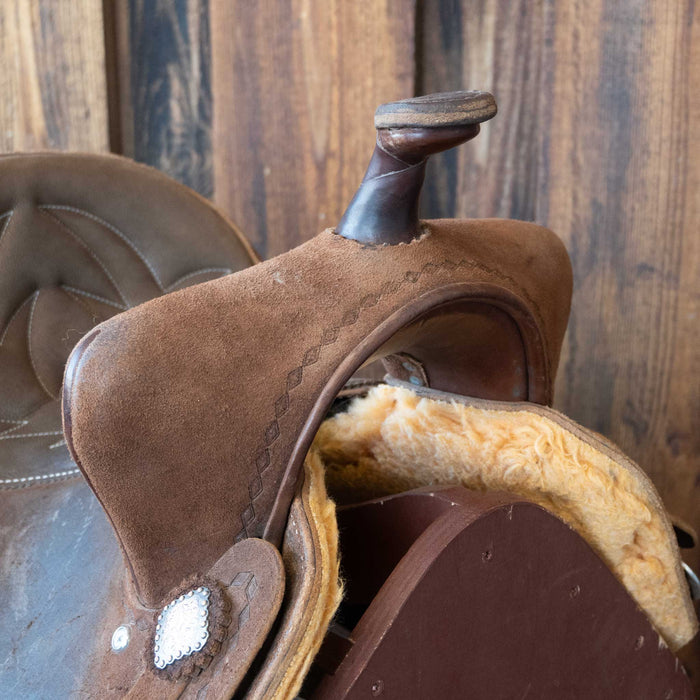 13" USED SHILOH XPRESS BARREL SADDLE Saddles - Used Shiloh Saddlery