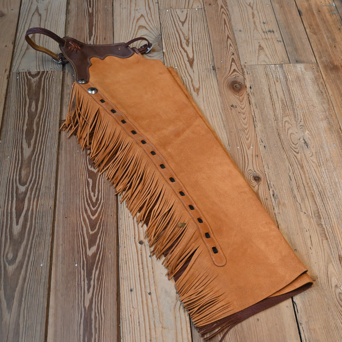 Teskey's Large Roughout Light Rust Shotgun Chaps 2354