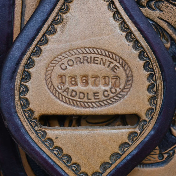 13.5" USED CORRIENTE TEAM ROPING SADDLE