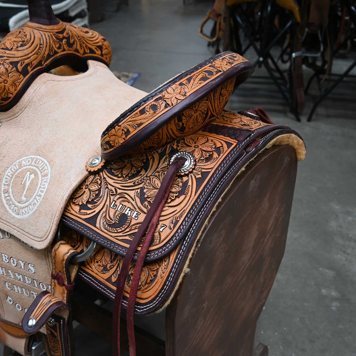 13" USED CORRIENTE TEAM ROPING SADDLE