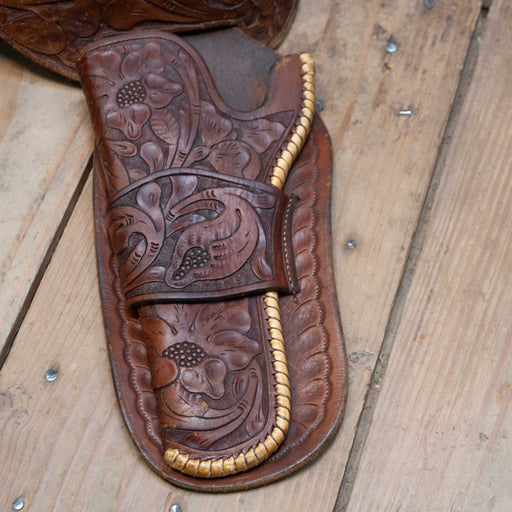 Vintage Fully Tooled Double Gun Holster & Ammo Belt Collectibles MISC