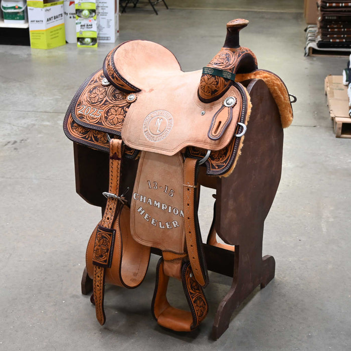 13.5" USED CORRIENTE TEAM ROPING SADDLE