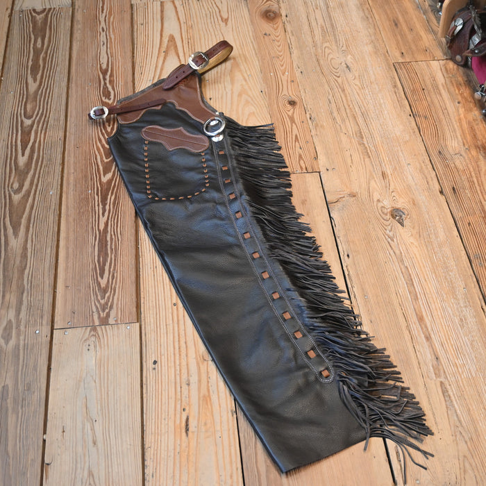 Teskey's Large Dark Espresso Shotgun Chaps 2358
