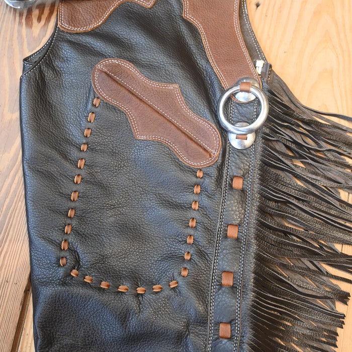 Teskey's Large Dark Espresso Shotgun Chaps 2358
