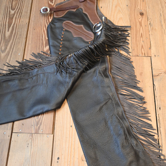 Teskey's Large Dark Espresso Shotgun Chaps 2358