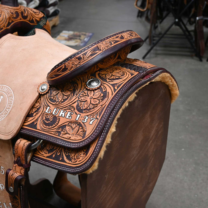13.5" USED CORRIENTE TEAM ROPING SADDLE
