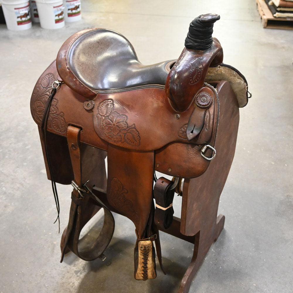 14.5" USED ROPING SADDLE Saddles SHOPMADE