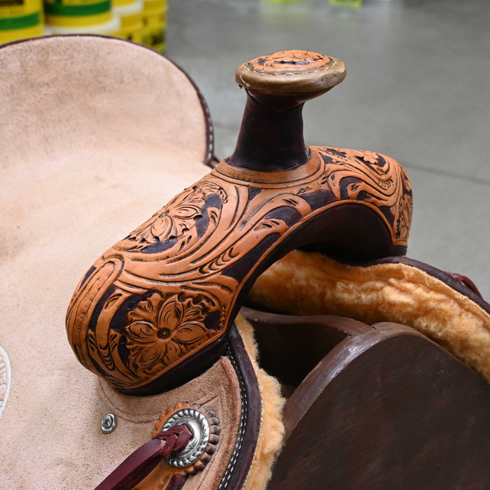 13" USED CORRIENTE TEAM ROPING SADDLE