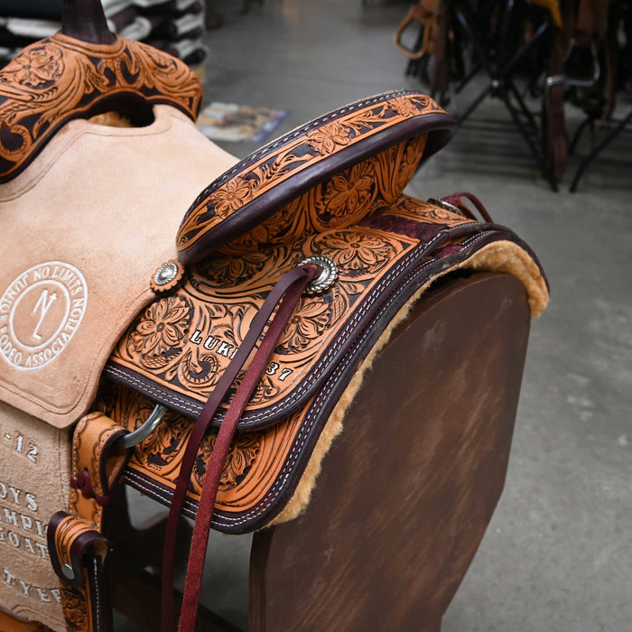 13" USED CORRIENTE TEAM ROPING SADDLE