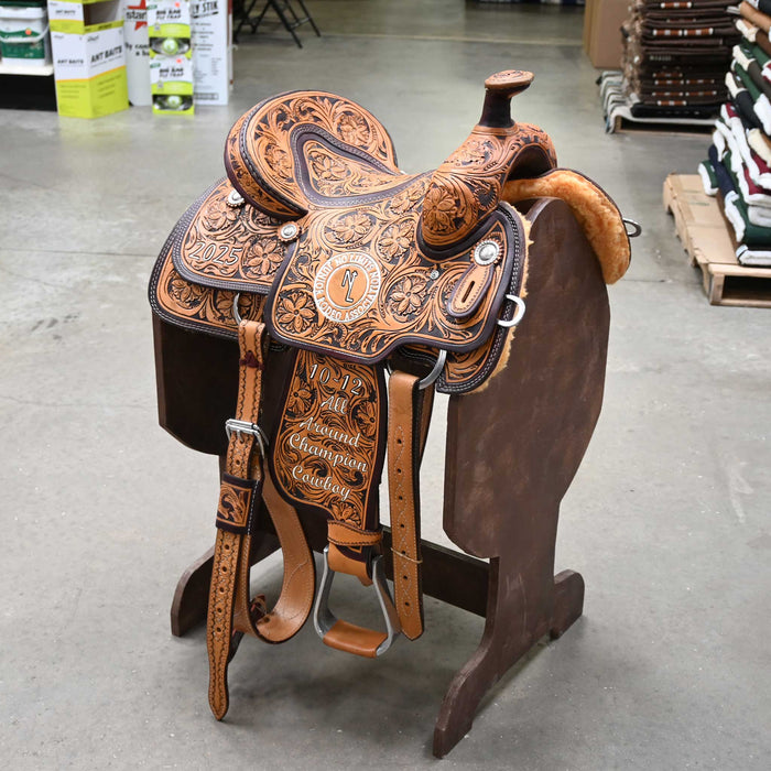 13" USED CORRIENTE TEAM ROPING SADDLE