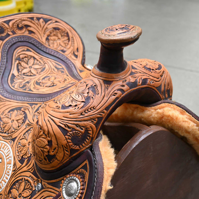 13" USED CORRIENTE TEAM ROPING SADDLE