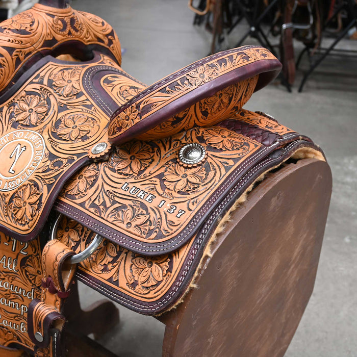 13" USED CORRIENTE TEAM ROPING SADDLE