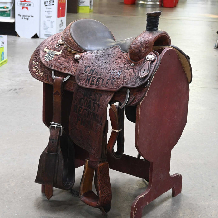 15" USED MARTIN TEAM ROPING SADDLE