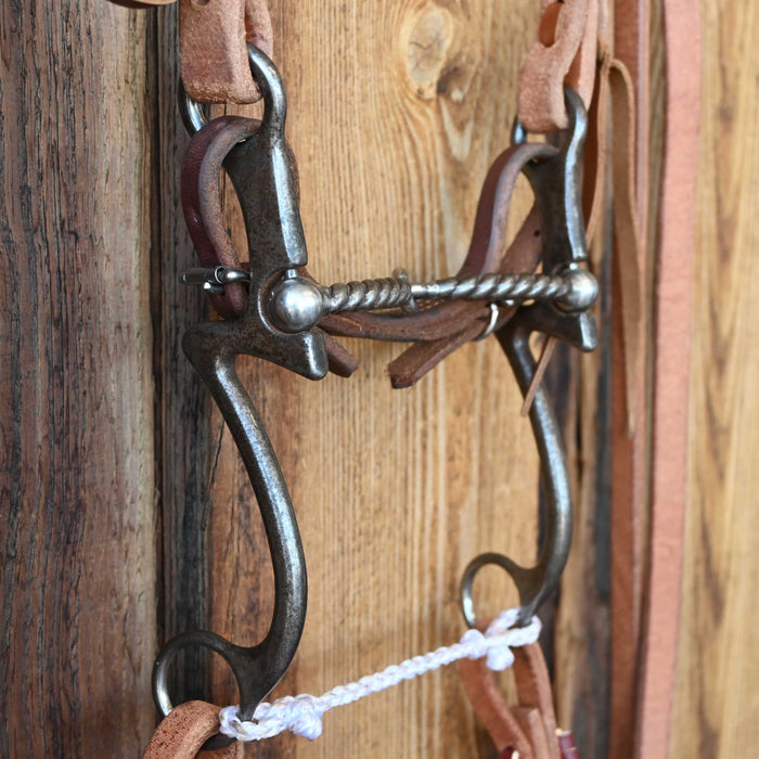 Kerry Kelley 7 Twisted Wire Snaffle Bridle Rig w/Split Ear Headstall