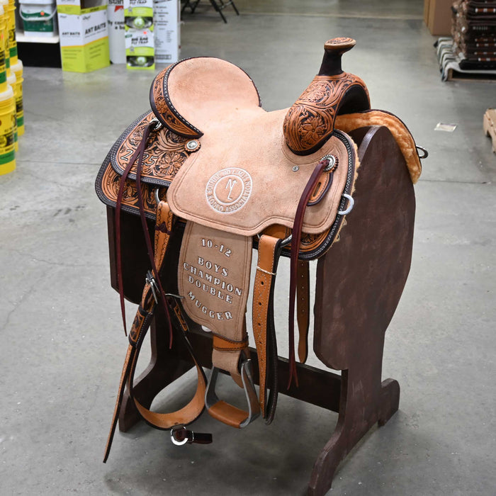 13" USED CORRIENTE TEAM ROPING SADDLE