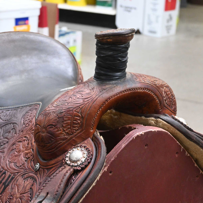15" USED MARTIN TEAM ROPING SADDLE