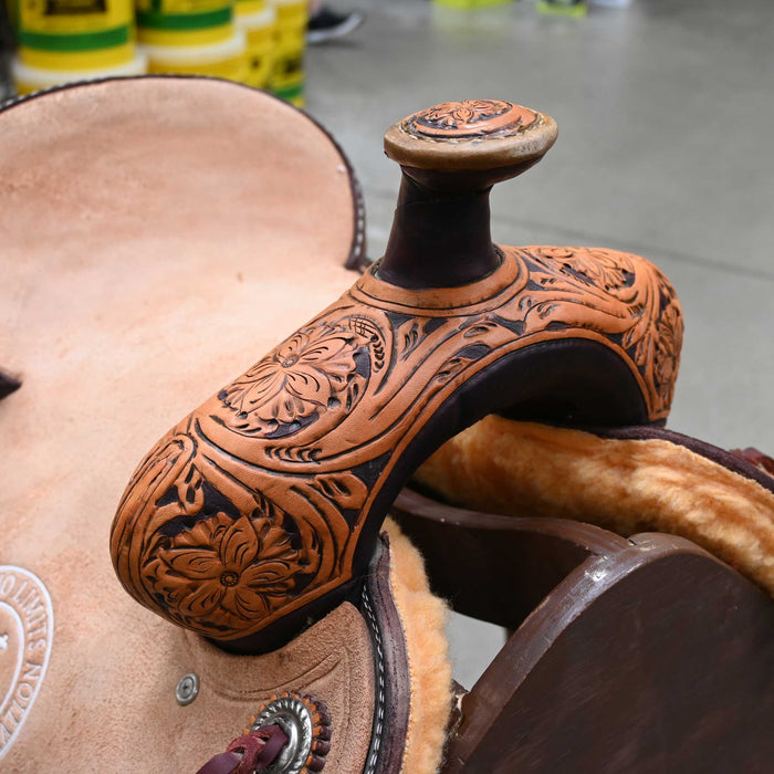 13" USED CORRIENTE TEAM ROPING SADDLE