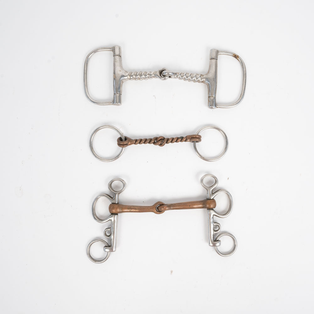 Used Assorted Snaffle Bits Set Of 3 Sale Barn TESKEY'S   