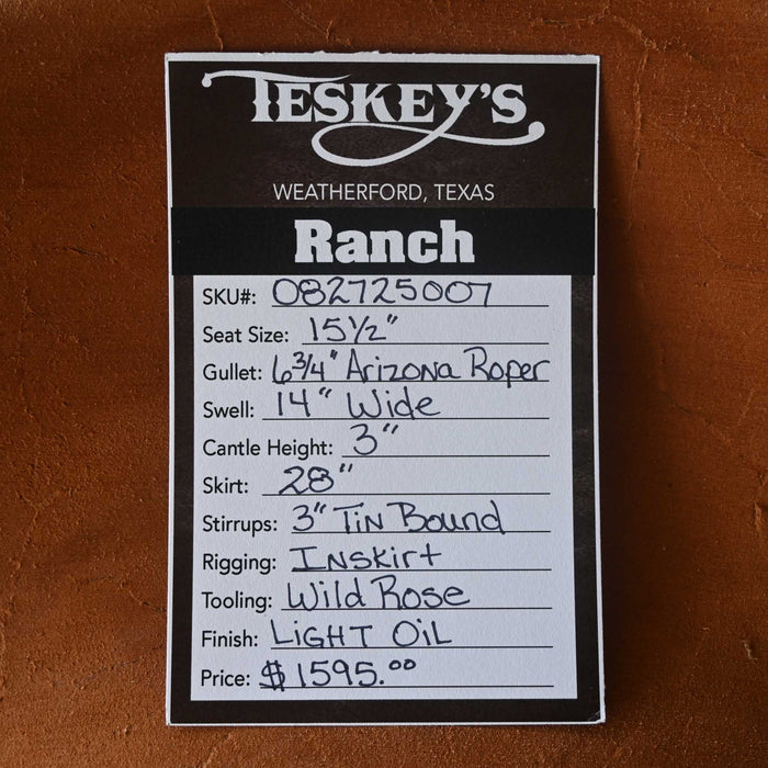 15.5" TESKEY'S RANCH SADDLE