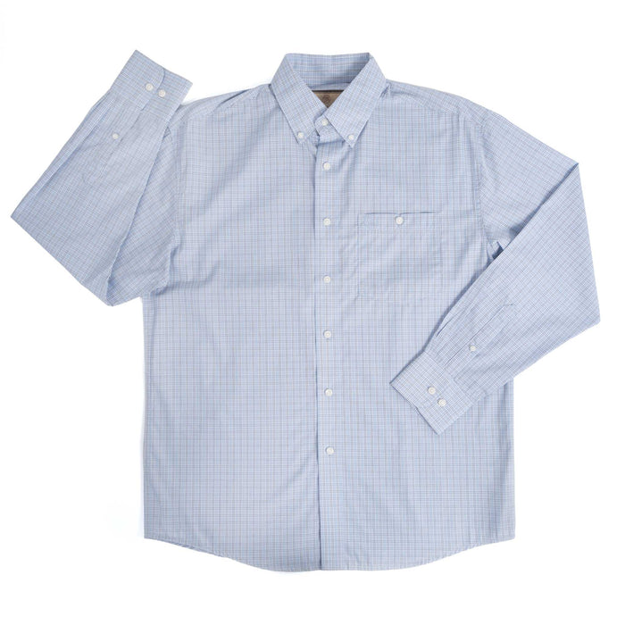Wrangler Men's Relaxed Fit Plaid Button Down Shirt
