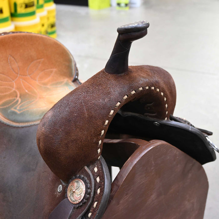 14.5" USED DOUBLE J PRO BARREL SADDLE