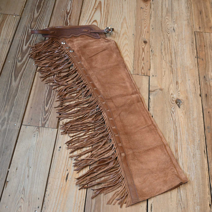 Teskey's Medium Roughout Brown Shotgun Chaps 2367