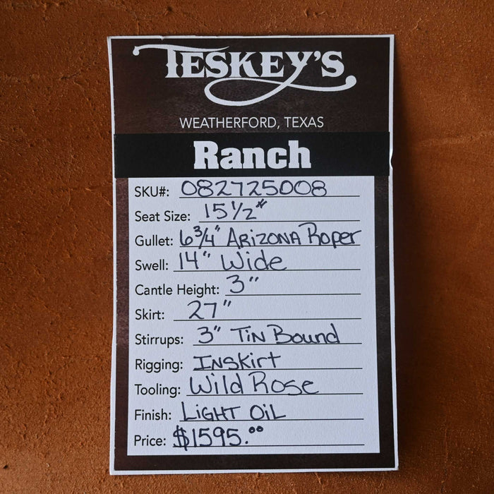 15.5" TESKEY'S RANCH SADDLE