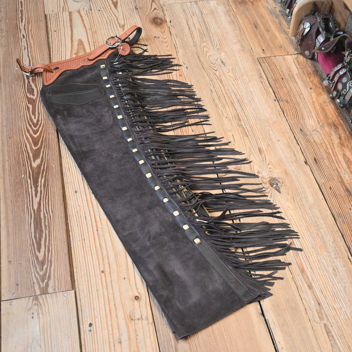 Teskey's Small Roughout Brown Shotgun Chaps