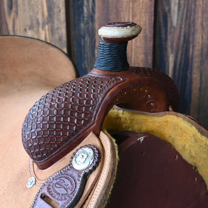 14.5" USED PATRICK SMITH TEAM ROPING SADDLE