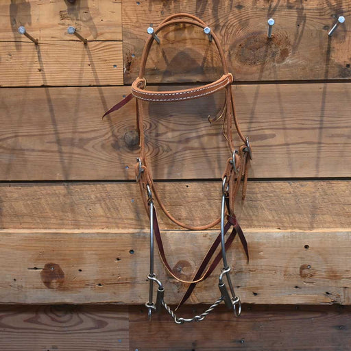 CHS Twisted Dogbone Gag Bridle Tack - Training Cow Horse Supply