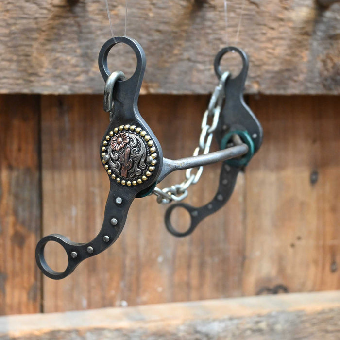Paul Petska Mullen Bit w/Copper Cactus Concho