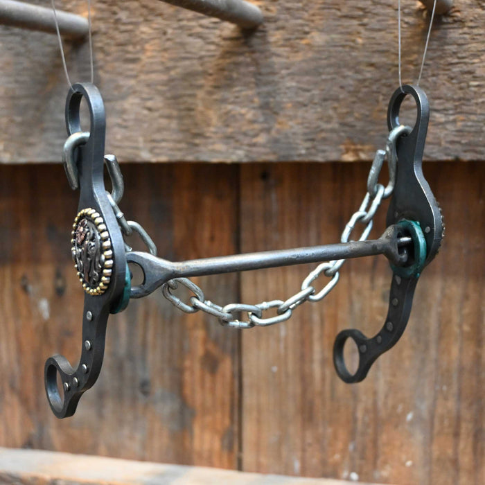 Paul Petska Mullen Bit w/Copper Cactus Concho