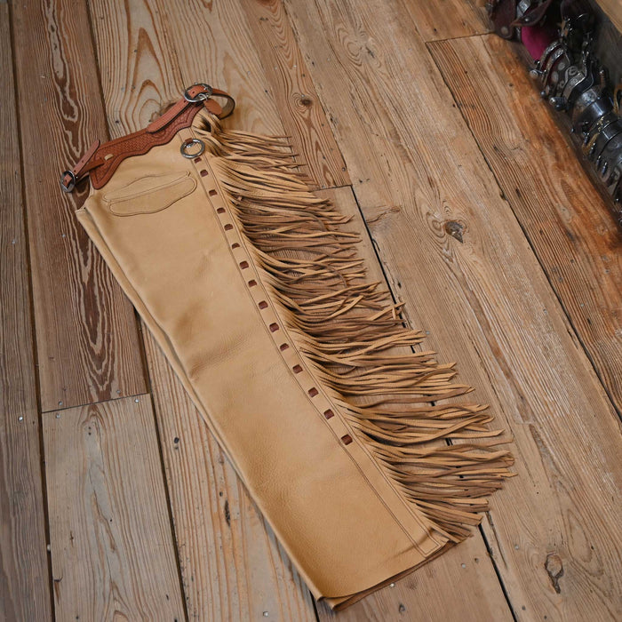 Teskey's X-Small Roughout Tan Shotgun Chaps 2369