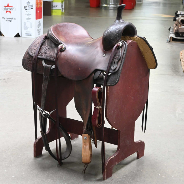 16.5" USED JEFF SMITH CUTTING SADDLE