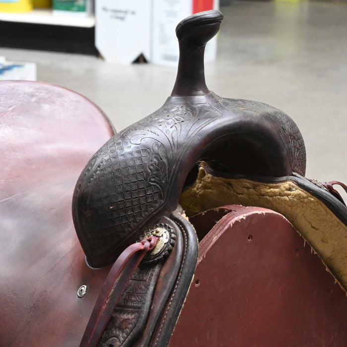 16.5" USED JEFF SMITH CUTTING SADDLE