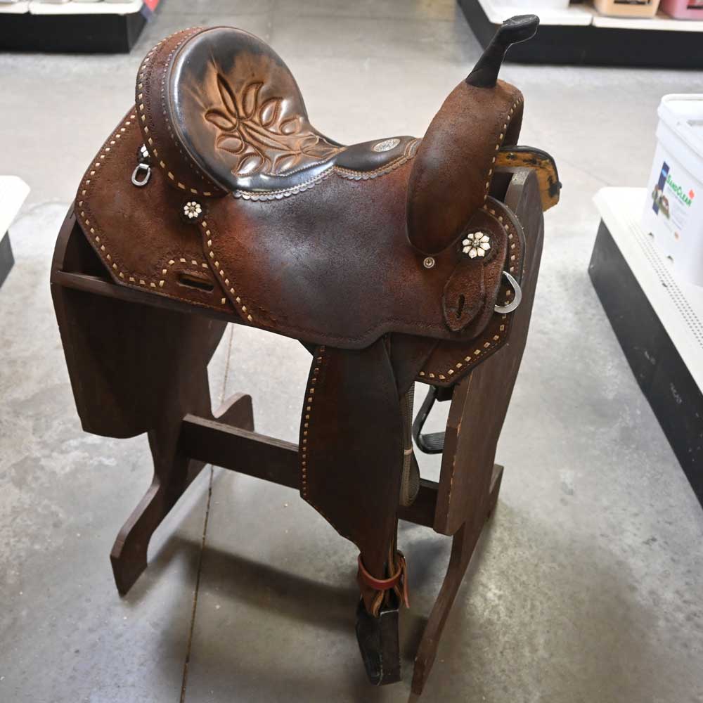 13.5" USED DOUBLE J POZZI PRO BARREL SADDLE