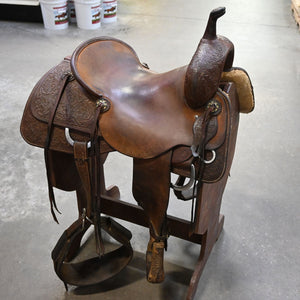 16" USED JEFF SMITH CUTTING SADDLE Saddles Jeff Smith