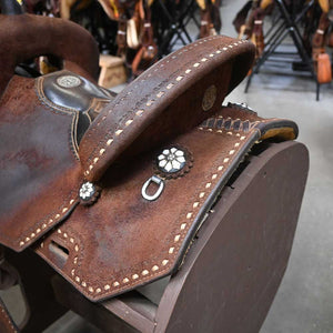 13.5" USED DOUBLE J POZZI PRO BARREL SADDLE