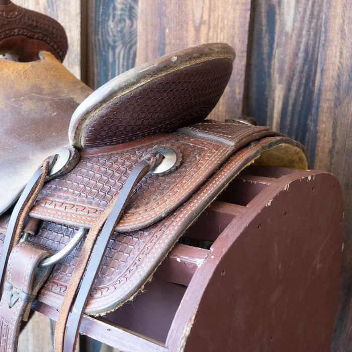 12" USED TESKEY'S JR. RANCH ASSOCIATION SADDLE