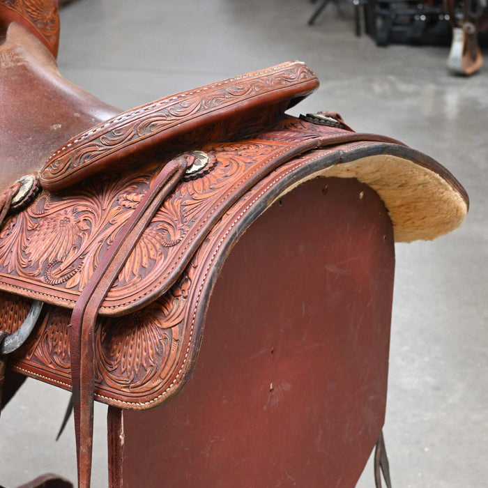 16.5" USED JEFF SMITH CUTTING SADDLE