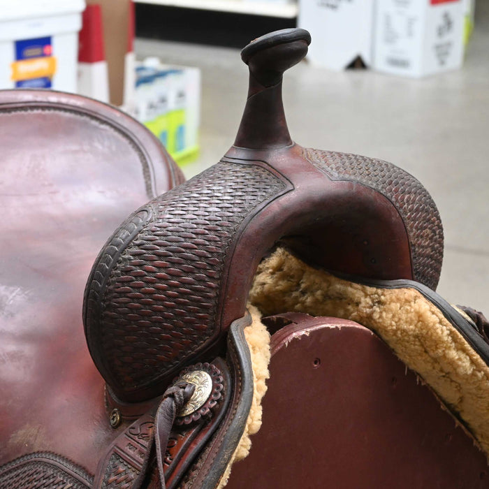 17.5" USED SEAN RYON CUTTING SADDLE