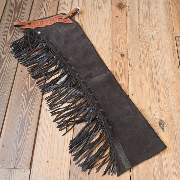 Teskey's X-Small Roughout Dark Chocolate Shotgun Chaps 2373