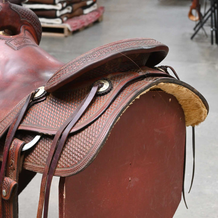 17.5" USED SEAN RYON CUTTING SADDLE