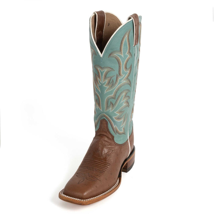 Justin Women's Tatum Brown Smooth Ostrich Western Boot