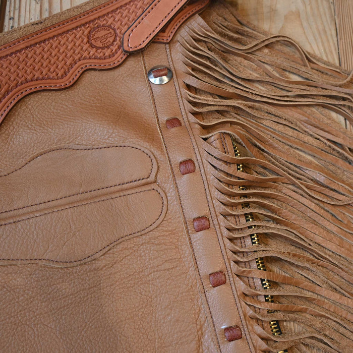 Teskey's X-Small Caramel Color Smooth Shotgun Chaps 2374
