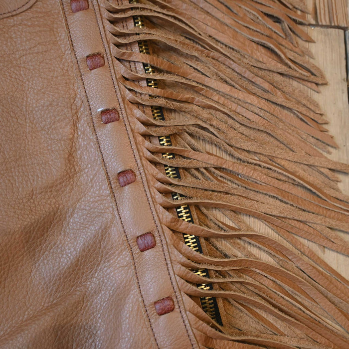Teskey's X-Small Caramel Color Smooth Shotgun Chaps 2374