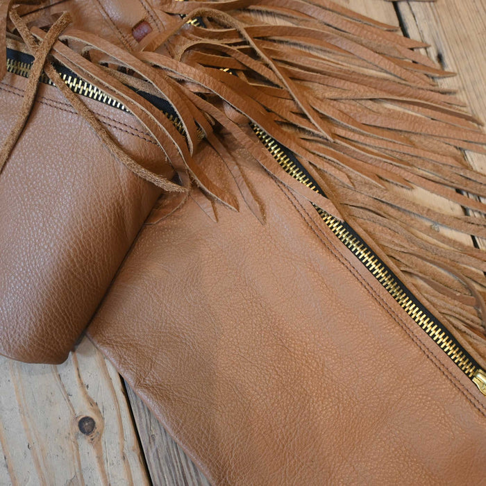 Teskey's X-Small Caramel Color Smooth Shotgun Chaps 2374