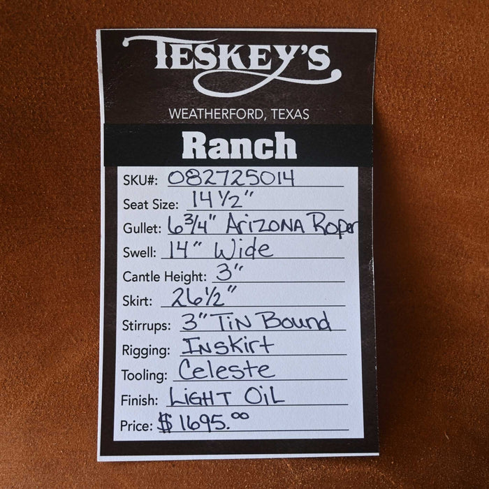 14.5" TESKEY'S RANCH SADDLE