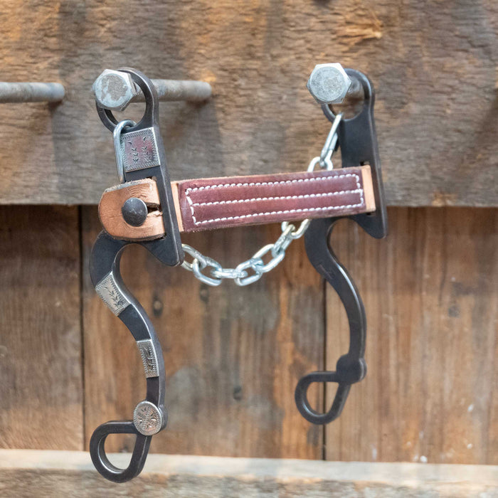 Tristan Mahoney Silver Mounted Leather Bit 2211